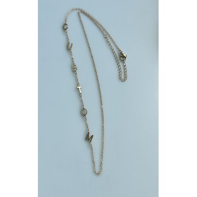 Custom Gold Letter Necklace